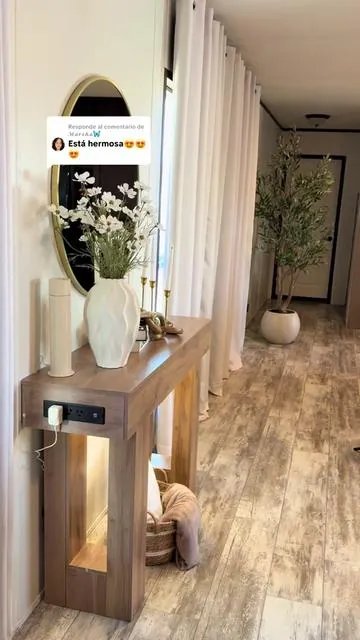 Respuesta a @𝓜𝓪𝓻𝓽𝓱𝓪🦋 mesa para el recibidor de tu hogar #decoration #cozyathome #homedecor #tiktokshopjumpstartsale #newyearnewme 