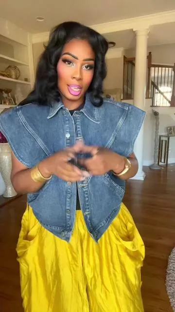 This Denim Vest is everything 🩷💕 #tryonwithme #denimjacket #denimvest