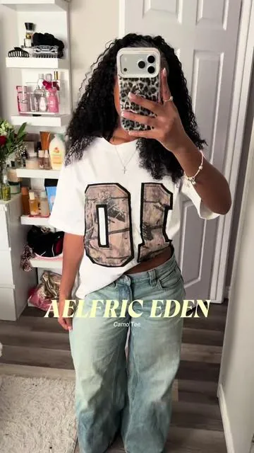 camo patch oversized tee🖤 @aelfriceden_official @Aelfric Eden Shop @aelfriceden_collab #outfitsinspo #ootd #aelfriceden #tiktokshopstockup #camo 
