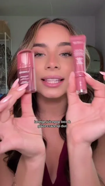 this duo?! 😍  jazzy jam & cinnamon sugar @laneige_us  #laneige #laneigeglazecraze #laneigejuicepopboxliptint #lipcombo #tiktokshopcreatorpicks 