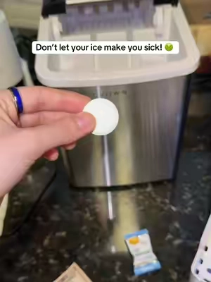 These tablets help clean out the mold and bacteria sitting in the back of your ice machine! #IceMachineCleaner #IceMakerCleaner #IceMachineCleaningTableTablets  On sale today only 
