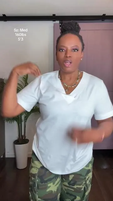 Summer Tops Short Sleeve Basic Casual V Neck T Shirts Trendy Fashion 2025 @WIHOLL #tiktokshopcreatorpicks #TikTokShopStockUp #teeshirt #casualtop #trendytops 