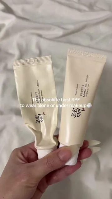 the spf i always travel with because it works with every other skincare & makeup product i have🤍✨ no white cast, just a beautiful glowy look @Beauty of Joseon #beautyofjoseon #beautyofjoseonsunscreen #kbeauty #koreanskincare #spfmakeup 