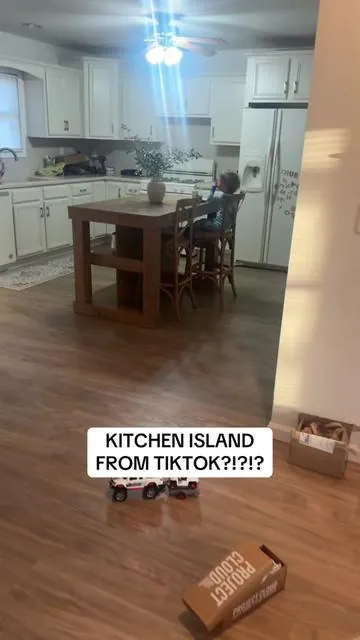 Triebsigns kitchen island is on sale for a few days! This is a stunner #kitchenisland #kitchendecor #kitchendesign 