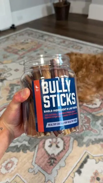 my dog LOVES bully sticks, and now you can buy it in bulk! 🐶 #naturaldogtreats #dogenrichment #dogparents #dogdentalhygiene #tiktokshopcreatorpicks 