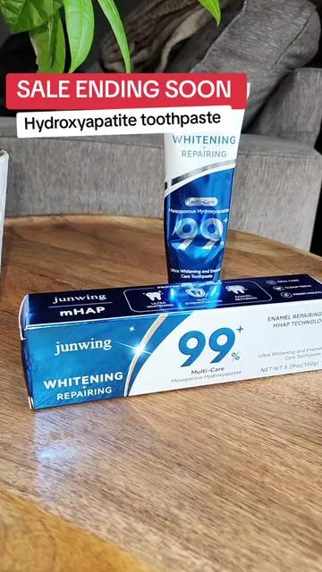 you’re looking for enamel repairing toothpaste, hydroxyapatite toothpaste for sensitive teeth, or a fluoride alternative for stronger teeth — this is it! #HydroxyapatiteToothpaste #toothpaste #TeethWhitening #EnamelRepair #SensitiveTeeth 