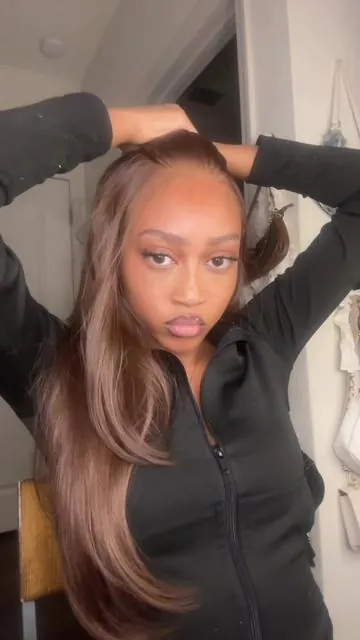 I only glued it cause imma be wearing it for a few days but yalll this lace blends so good and they give you a bunch of goodies in the box. Definitely recommend!! #uahair #syntheticwig #wigtok #wiginfluencer #fyp 