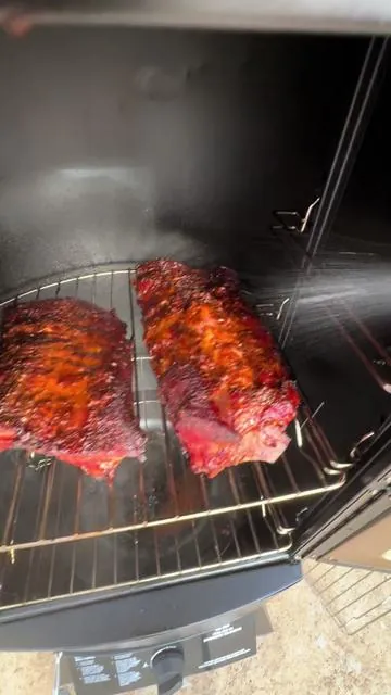 Memphis Style Smoked Ribs Every Day this Summer!💪 MBY Vertical Propane Smoker set with Cover, BBQ Smoker Grill #propanesmoker, #cookingoutdoors, #bbq, #tiktokshopcreatorpicks, #tiktokshopstockup 