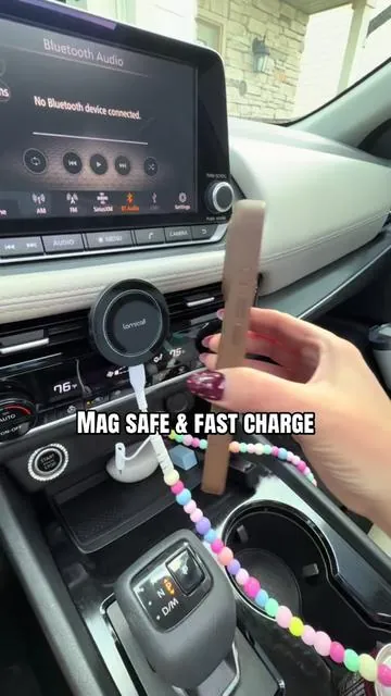 On sale! This tiny gadget just changed my whole car setup. You don’t have to plug your phone in just mag safe it on the mount and 🔋#magsafephoneholder #carmount #cargadgets #carmusthaves #caraccessories 