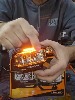 AUXBEAM 4" led offroad lights,with drl and side shooters #offroad #4x4 #truck #lighting #tiktokshopcreatorpicks @Auxbeam @Auxbeam_official 