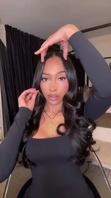 Loving this V part wig from @celiehair 🙂‍↔️ #celiehair #tiktokshop #vpartwig #wiginstall #beginnerfriendly 