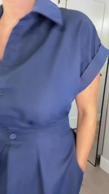 short sleeved collared dress #classystyle #businesscasual #dress 