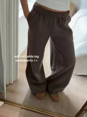 obsessed #widelegsweatpants #widelegpantsoutfit #edikted #ediktedhaul @Edikted 
