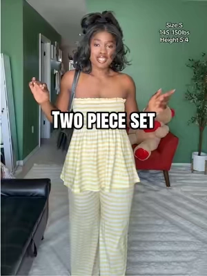 The cutest and comfiest two piece set #matchingset #twopieceset #springfashion #tiktokshopcreatorpicks #tiktokshopstockup 