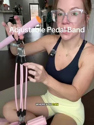 This is so cool and so many new ways to use it! #pedalband #abworkout #pedalresistanceband #athomeworkout 