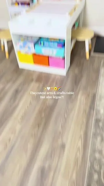 How cool is this?! #legotable #arttable #kidsarttable #artsandcrafts #kidsartsandcrafts 