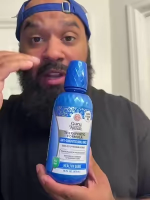 Gurunanda’s brand New Anti Gingivitis MouthWash #mouthwash #mouthwashing #dentalhealth #gingivitis #GuruNanda 
