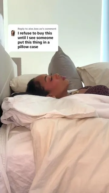 Replying to @alex.bee.xo better grab her while the price is ridiculous😂 #cervicalneckpillow 