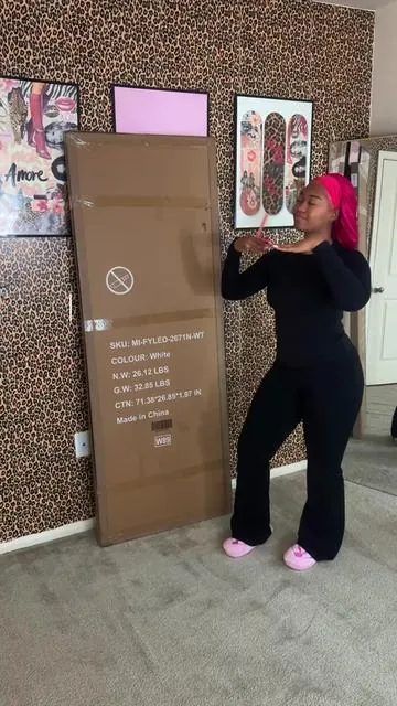 Unbox my led mirror with me #ledmirror #fulllengthmirror #tiktokshop 