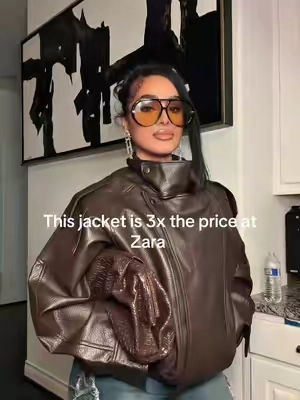Filmed last month but it’s still cold & this jacket is a NEED for your closet sis! Wearing size small I’m 150 pounds 5”3 ✨🤎 #ootd 