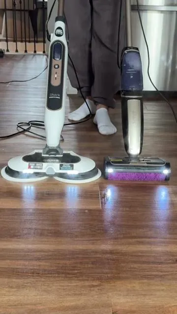 It cut my cleaning time in half since it’s a 3 in 1 #mopping #steamcleaning #vacuummop #cleaning #sharksteampickup 