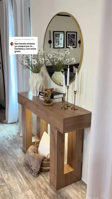 Respuesta a @Lisy mesa para recibidor del hogar #homedecor #decoration #cozyathome #tiktokshopjumpstartsale #newyearnewme 