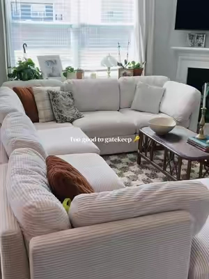 This one’s actually good 👏🏻👏🏻 #modularsofa #modular #sectional #tiktokshopmademebuyit #bigfamily 