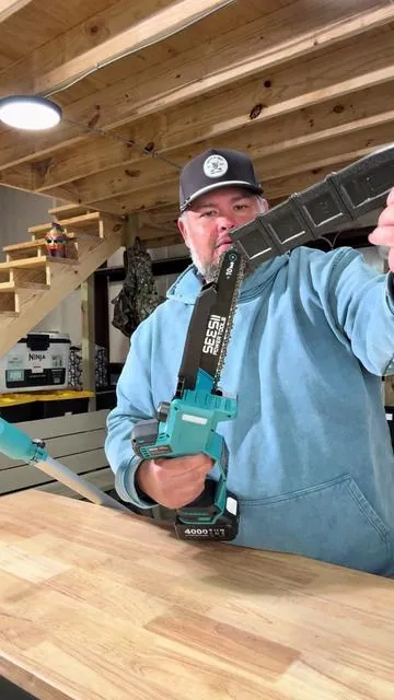 Yard just got made simple no more mixing fuel with this polesaw 2 in 1. #yardwork #polesaw #chainsaw #treetrimming #tiktokshopcreatorpicks 