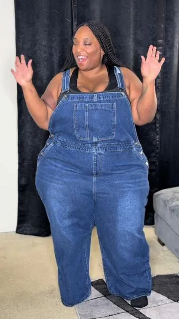 Plus Size Over alls #plussize #Fashion #Viral #Trending #foryou 