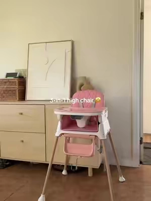 And it’s actually a cute looking high chair 🤩 #highchair #convertiblehighchair #newmom #momtips 