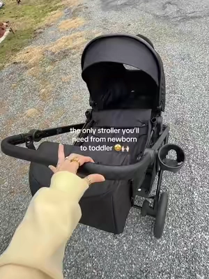 And it came with all the accessories?!?! #costzonstroller #convertiblestroller #stroller #newmom #newbornstroller 