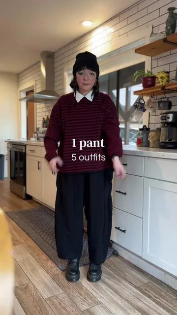 1 style of pant 5 outfit ideas⋆˚꩜｡