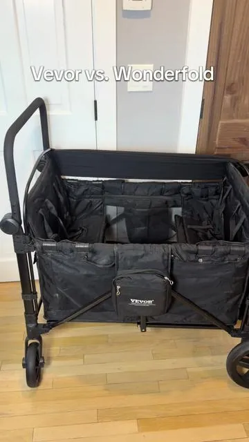 It’s just my opinion, but I really could not justify the price difference between these two  #wagonstroller #vevorwagon #strollerwagon #momofmultiples 