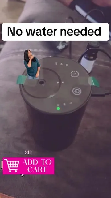 Rechargeable Water Waterless Essentials oil Diffuser with 3 Mist Levels and Timers Portable Aromatherapy for Home 🏠 Car 🚘 Room studio Office , 2 Essentials oils included #essentials #oil #home #diffuser 