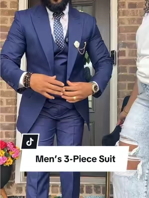 Men's 3-Piece Wedding Suit,Casual Business Retro & Groom Outfits Party Suits Formal Occasions,Groom's Wedding Tuxedo & Vintage Suits.  #starterpicks #tiktokshopstockup #tiktokshopglowup #suits #fashiontiktok 