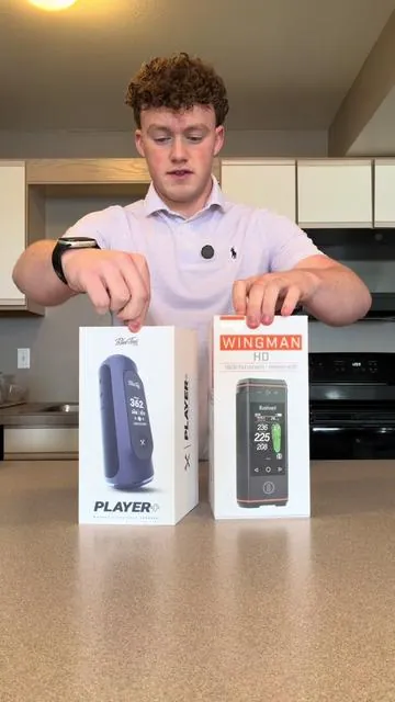 The difference between 2 of the most popular golf speakers #golf #golftiktok #golfgear #bushnell #tiktokshopcreatorpicks 