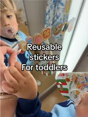 These reusable jelly Sticker packs are game changers!! I don’t mind a little screen time here and there, but I do love to have other options and these are our current favorites. ##JellyStickers##ReusableStickers##screenfreeactivities##toddlermom