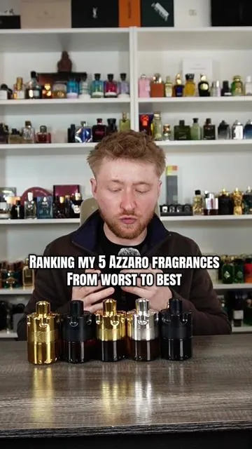 Ranking my 5 Azzaro fragrances from worst to best. #tiktokshopstockup #fragrance #perfume #cologne #fragrancetiktok 