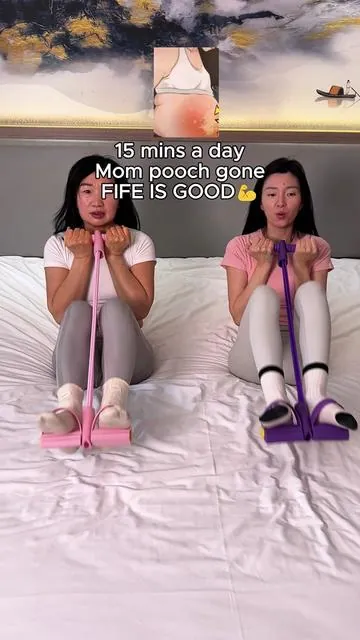 Persistent practice will yield results; my stomach is noticeably firmer now. 🏠🔥👇🏻#ResistanceBands #HomeWorkout #FullBodyWorkout #NoEquipmentWorkout #tiktokshopstockup 