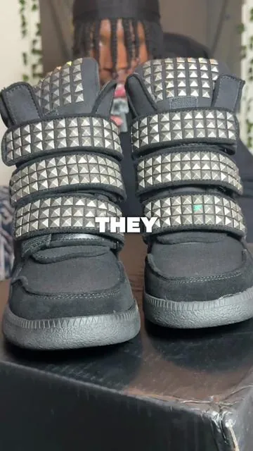 Wedge Sneakers With Studs From @Dolls Kill #wedgesneaker #wedgesneakers #shoes #ootd #creatorsearchinsights 