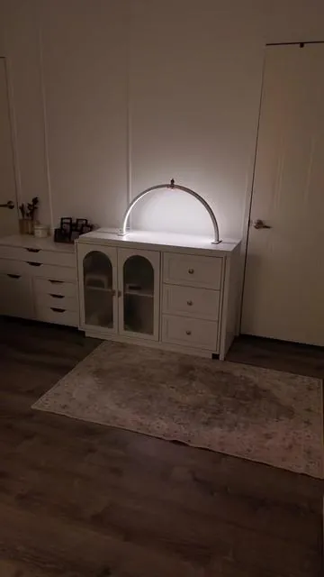 Loooove love my new vanity/desk 🤩❣️  ~ #vanity #vanitydesk #fyp #convertibledesk 