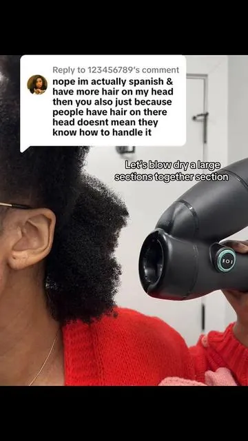 Replying to @123456789 larger sections require a little longer to dry #revair #blowdryer #blowdry #curlyhair 