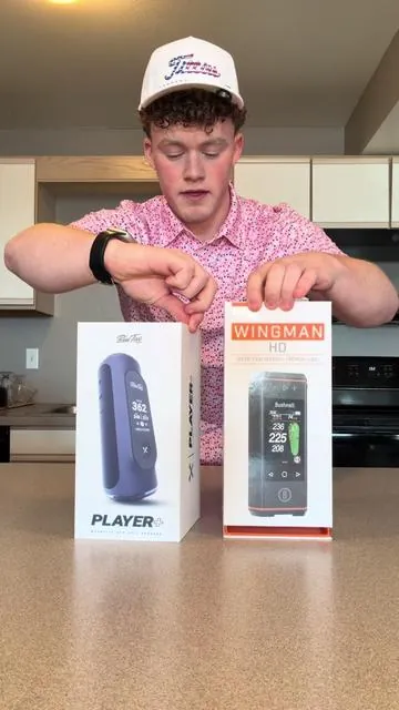 The difference between the wing man hd and the player + smart golf speaker #golf #golfgear #golftiktok #bushnell #tiktokshopcreatorpicks 