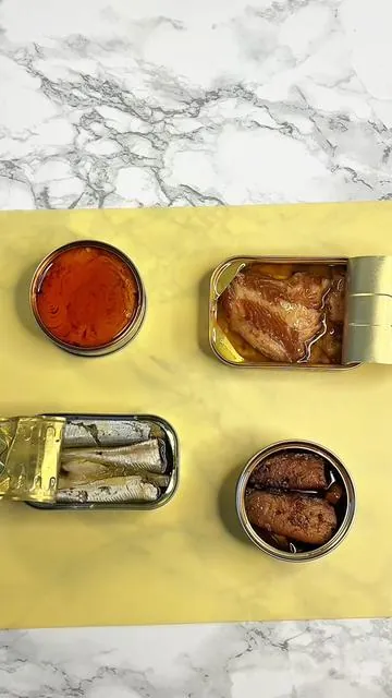 My gourmet go to throughout the week! I eat a tin of fishwife tinned fish nearly every day! #fishtok #foodie #tinnedfish #salmon #smokedrainbowtrout @Fishwife 