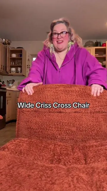 Dowinx Criss Cross Chair with Adjustable Armrests ✨ #crisscrosschair #officechair #plussizechair #tiktokshopglowup #tiktokshopstockup 