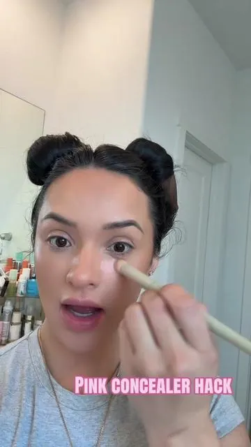 PINK CONCEALER HAS BEEN GATE KEPT TOO LONG 😭 #palladio #concealer #concealerhack #undereyeconcealer #makeuphacks 