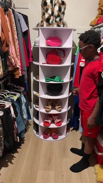 FWTI DEAL 7 Tier Rotating shelf #fwtideal #skyloveisdestiny #perfumeshelf #purseshelf #shoeshelf @FWTi