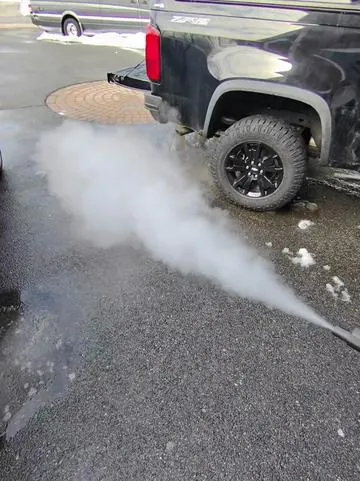 I have to say this steamer is no joke. It heats up quick and the pressure is crazy. I’ll definitely be using this steamer this upcoming detailing season #fyp #cardetailing #tiktokshop #steamer 