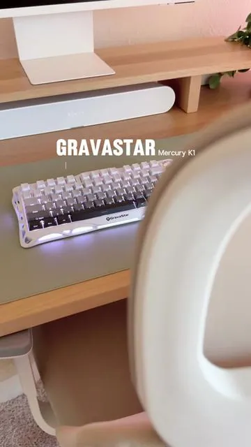 Gravastar Mercury K1 might be the creamiest keyboard in 2026 😮‍💨 #gravastar #keebtok #mechanicalkeyboard #mercuryk1 #creamykeyboards @GravastarTikTok 