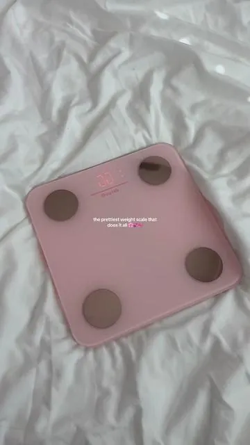 Your fitness era needs this pink essential 💗 #weightscale #fitnessjourney #pinkaesthetic #scale #weightloss 